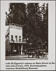 Hi Epperly's Saloon, Armstrong Woods Road and Main Street, Guerneville, California, 1875