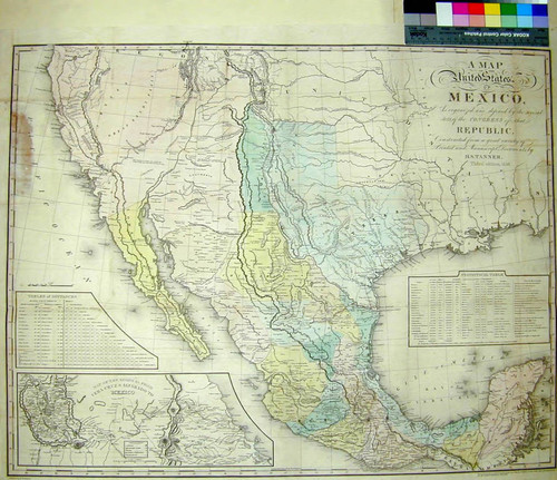 A map of the United States of Mexico : as organized and defined by the several Acts of the Congress of that Republic ; constructed from a great variety of printed and manuscript documents / by H.S. Tanner