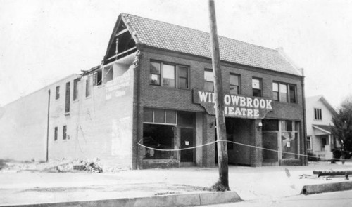 Damaged Willowbrook Theatre