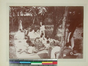 Children's garden party, Antananarivo, Madagascar, ca.1900