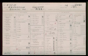 WPA household census for 3182 BANNING, Los Angeles County