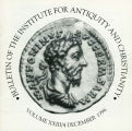Bulletin of the Institute for Antiquity and Christianity, Volume XXIII, Issue 4
