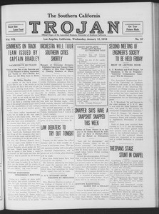 The Southern California Trojan, Vol. 7, No. 57, January 12, 1916