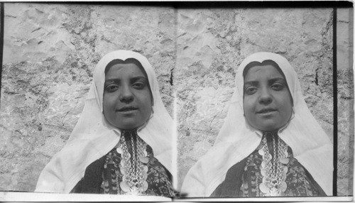 A Christian Girl of Old Bethlehem. Palestine
