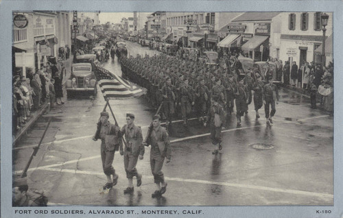 Fort Ord Soldiers, Alvarado St., Monterey, Calif