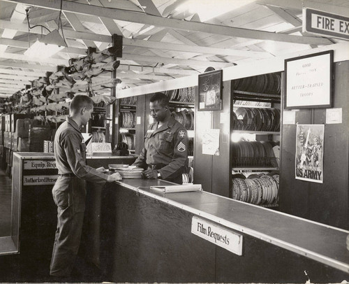 Photograph of audiovisual center at Fort Ord