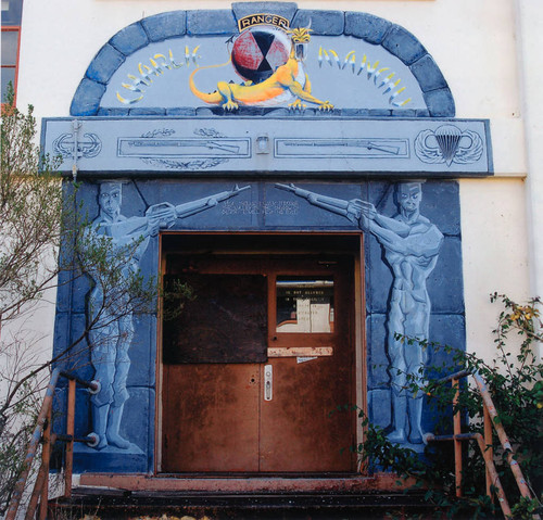 Photograph of exterior mural on Bldg. 4442