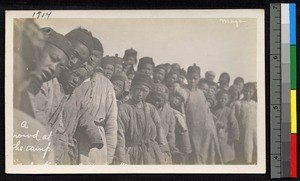 Crowd at refugee camp, Jiangsu, China, ca.1905-1910
