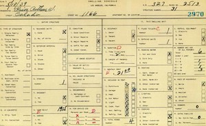 WPA household census for 1166 CALADA, Los Angeles