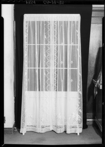 Window curtains, Southern California, 1934
