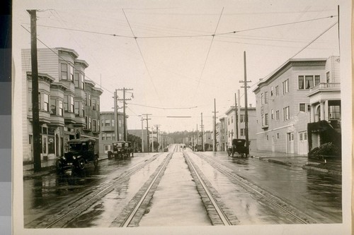 West on Calif. St. from 27th Ave. Nov. 1926