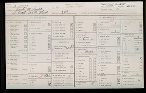 WPA household census for 607 W 109 PL, Los Angeles County
