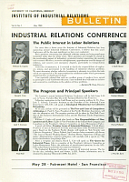 Institute of Industrial Relations Bulletin, Vol. 6, No. 1, May 1963