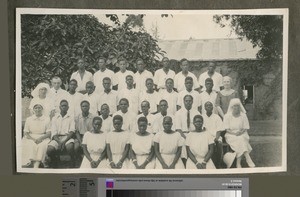 Hospital medics and trainees, Blantyre Hospital, Malawi, ca.1926