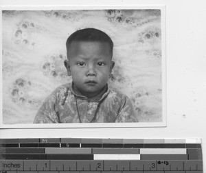 A young boy at Guangzhou, China, 1938