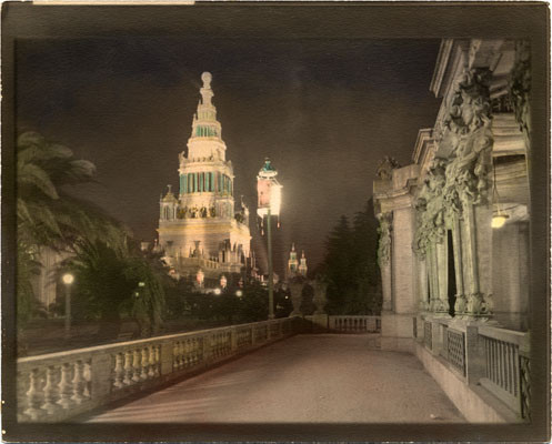 [Tower of Jewels at night, Panama-Pacific International Exposition]