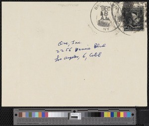 J. B., letters (1967)