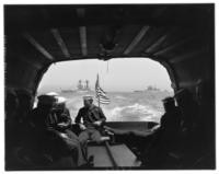US Navy fleet twenty-one gun salute