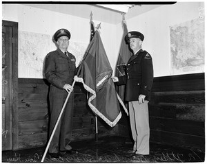 Flag presentation, 1952