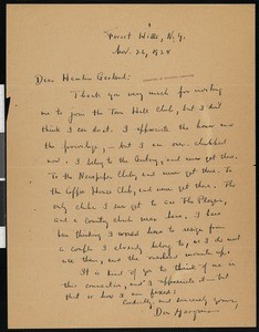 Don Marquis, letter, 1924-03-26, to Hamlin Garland