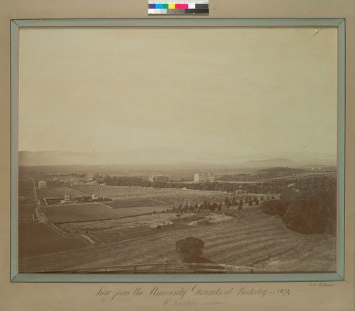 View from the university grounds at Berkeley 1874: Mt. Tamalpais (in distance)