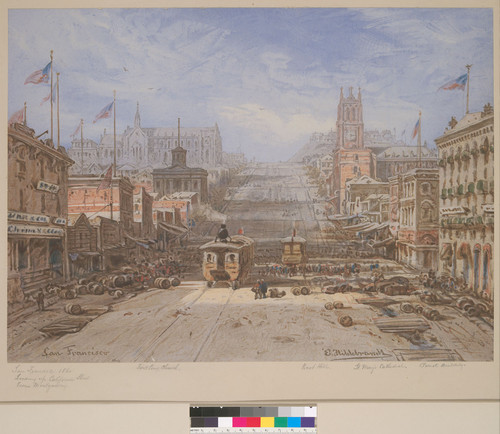 San Francisco: [Looking up California Street from Montgomery]