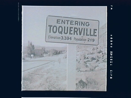 Toquerville, Landscape & sign, Entering Toquerville, Neagle Place