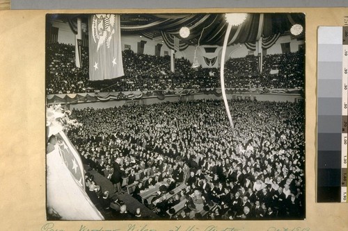 Pres. Woodrow Wilson at the Auditorium, Sept. 1919