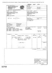 Sovereign Classic cigarettes invoice from Gallagher International Limited