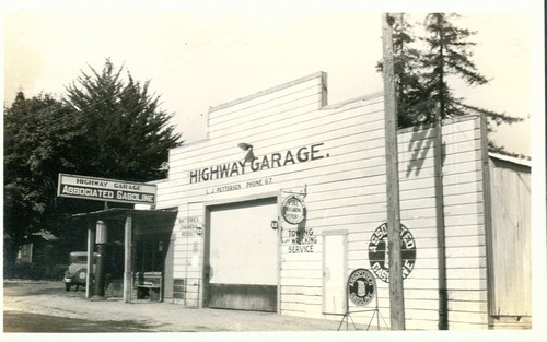 Highway Garage Associated Oil Company Service Station