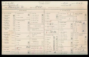 WPA household census for 1945 MARENGO, Los Angeles