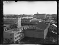 Bird's-eye view of alley behind 900 block of State Street, Santa Barbara, [1926-1929?]
