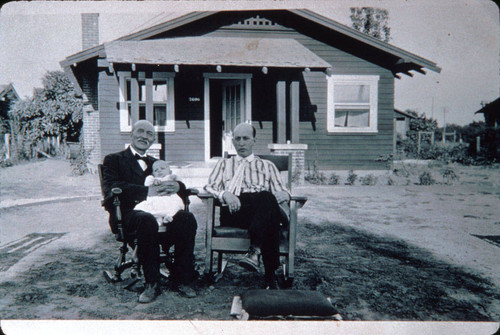 Photograph of family at 2606 South Garfield Ave
