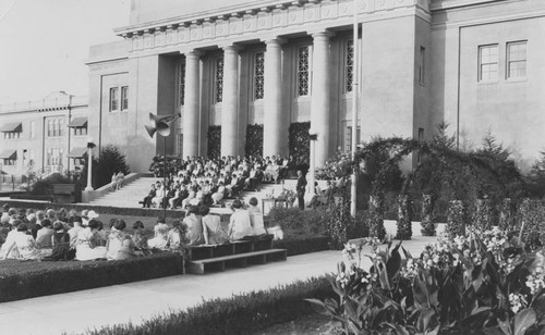 Orange Union High School graduation ceremony, Orange, California, 1923