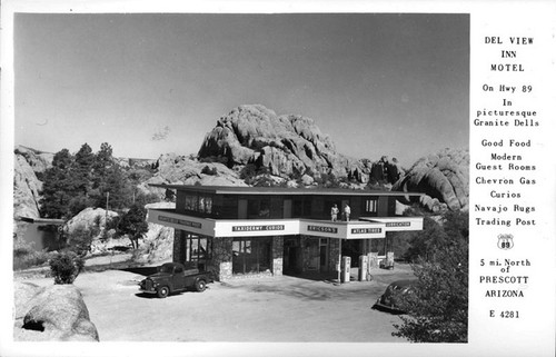 Del View Inn Motel on Hwy 89 in Granite Dells 5 mi. North of Prescott Arizona