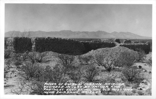 Ruins of Quiburi Mission near Fairbank, Arizona — Calisphere