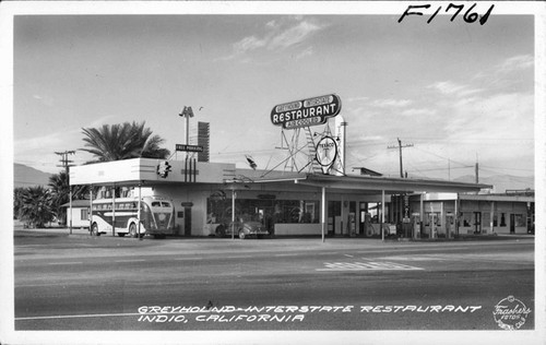 Greyhound Interstate Restaurant Indio, California