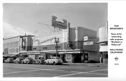 Tom Breneman's Hollywood California