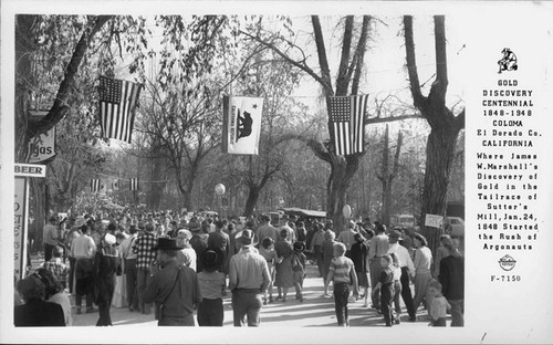 Gold Discovery Centennial 1848-1948 Coloma El Dorado Co. California