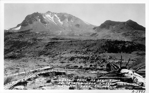 Lassen Peak, as seen from Devastated Area Lassen Volcanic Natinal Park, California