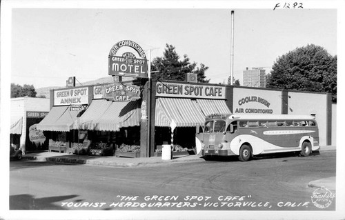 "The Green Spot Cafe" Tourist Headquarters -Victorville, Calif