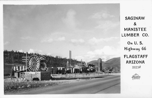 Saginaw & Manistee Lumber Co. on U.S. Highway 66 Flagstaff Arizona