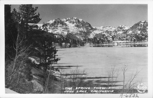The Spring Thaw on June Lake, California