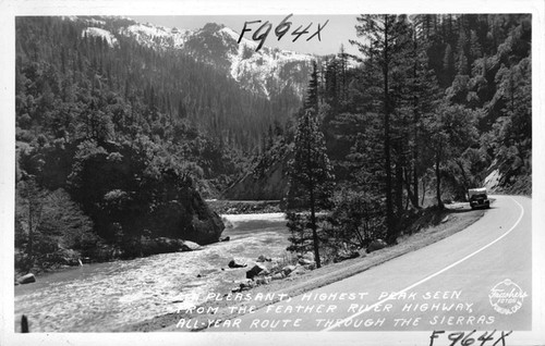 Mount Pleasant, Highest Peak Seen from the Feather River Highway, All-Year Route through the Sierras