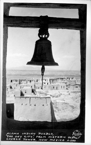 Acoma Indian Pueblo "The SKy City", From Histoic Old Church TOwer, New Mexico