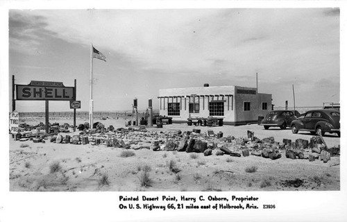 Painted Desert Point, Harry C. Osborn Proprietor On U.S. Highway 66, 21 miles east of Holbrook, Arizona