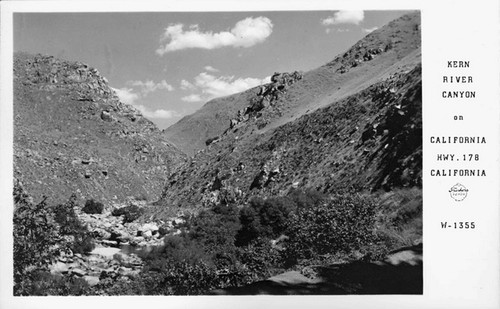 Kern river Canyon on California Hwy. 178 California