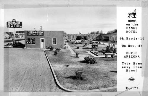 Home on the Range Motel, Bowie Arizona