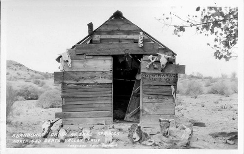 Abandoned Cabin at Sand Springs North End Death Valley, Calif