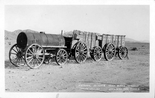 Historic 20 Mule Team Borax Wagons Death Valley